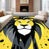 Ultra Soft Area Rug, Non Slip, Stain Resistant, Washable Area Rugs for Living Room, Bedroom, Charming Childlike Illustration Rug(Yellow)