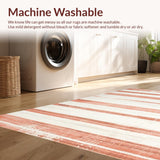 Lively Peach and Ivory Contrast(Red)