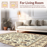 Luxurious Beige Ornamental with Contemporary Geometric(Beige)