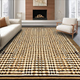 Ultra Soft Area Rug, Non Slip, Stain Resistant, Washable Area Rugs for Living Room, Bedroom, Contemporary Animal Print Beige Brown Viscose Inspired(Beige)