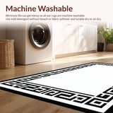 Elegant Monochrome Geometric Borders(Black)