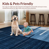 Elegant Textured Geometric Shapes(Blue)