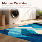 Chic Fluid Abstract Design(Blue)