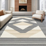 Ultra Soft Area Rug, Non Slip, Stain Resistant, Washable Area Rugs for Living Room, Bedroom, Rustic Minimalist Cream Pattern(Beige)