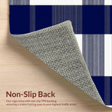 Elegant Minimalist Blue Plaid Design(Blue)