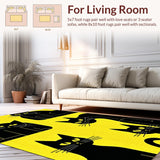 Contemporary Abstract Cat Artwork(Yellow)