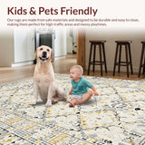 Sophisticated White Trimmed Vintage(Beige)