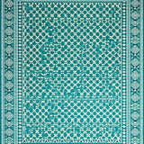 Ultra Soft Area Rug, Non Slip, Stain Resistant, Washable Area Rugs for Living Room, Bedroom, Vibrant Abstract Tiled Arrangement(Blue)