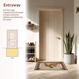 Ultra Soft Area Rug, Non Slip, Stain Resistant, Washable Area Rugs for Living Room, Bedroom, Natural Fishing Cabin Non-Slip Accent Rug(Beige)