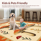 Colorful Quirky Mushroom Aesthetic(Beige)