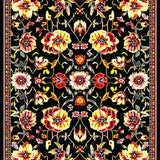 Contemporary Bold Floral Palette(Black)