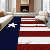 Ultra Soft Area Rug, Non Slip, Stain Resistant, Washable Area Rugs for Living Room, Bedroom, Bold Red and Blue Aesthetic(Red)