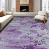 Ultra Soft Area Rug, Non Slip, Stain Resistant, Washable Area Rugs for Living Room, Bedroom, Artistic Lattice Pattern Exploration(Purple)