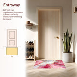 Lively Gold Infused Marble Design(Red)