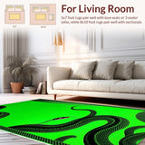 Artistic Emerald and Black Contrast(Green)