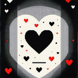 Chic Monochrome Patterned Mat(Black)