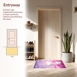 Ultra Soft Area Rug, Non Slip, Stain Resistant, Washable Area Rugs for Living Room, Bedroom, Pastel Rainbow Shag Rug for Kids Playroom(Yellow)
