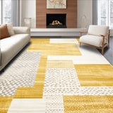 Elegant Gold Toned Abstract Motif(Yellow)