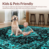 Classic Black Teal Geometric Fusion(Blue)