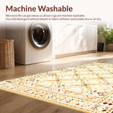 Rustic Earthy Patterned Trellis Motif(Beige)