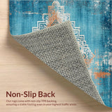 Striking Vibrant Patchwork Elements(Blue)