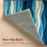 Calming Oceanic Curvilinear Design(Blue)