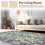 Elegant Green Floral Touch(Ivory)