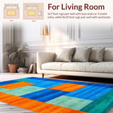 Whimsical Colorful Tiled Arrangement(Blue)