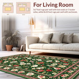 Sophisticated Geometric Floral Fusion(Green)