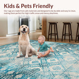 Elegant Vintage Geometric Textures(Blue)