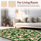 Lush Garden Motif with Depth(Green)