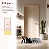 Stylish Monochrome Striped Decor Element(Black)