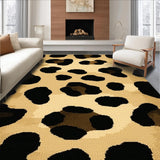 Ultra Soft Area Rug, Non Slip, Stain Resistant, Washable Area Rugs for Living Room, Bedroom, Vibrant Cheetah Skin Design(Beige)