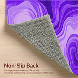 Ultra Soft Area Rug, Non Slip, Stain Resistant, Washable Area Rugs for Living Room, Bedroom, Lively Purple Watercolor Fusion(Purple)
