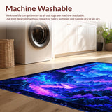 Electric Floral Galaxy Motif(Blue)
