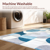 Ultra Soft Area Rug, Non Slip, Stain Resistant, Washable Area Rugs for Living Room, Bedroom, Vibrant Nursery Shaggy Appeal(Blue)