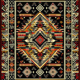 Rustic Earthy Geometric Accents(Black)