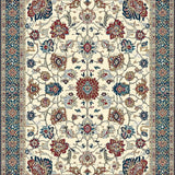 Ultra Soft Area Rug, Non Slip, Stain Resistant, Washable Area Rugs for Living Room, Bedroom, Vibrant Pastel Botanical Design(Beige)