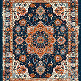 Distressed Vintage Medallion Aesthetic(Blue)