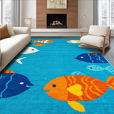 Cute Fish Print Decorative Runner(Blue)
