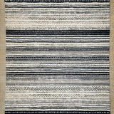 Ultra Soft Area Rug, Non Slip, Stain Resistant, Washable Area Rugs for Living Room, Bedroom, Boho Geometric Outdoor Rug(Black)