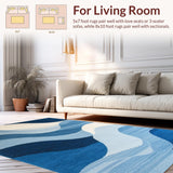 Elegant Textured Linear Elements(Blue)