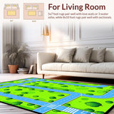 Colorful Traffic Map Illustration(Green)