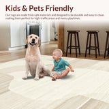 Artful Beige Tiled Composition(Beige)