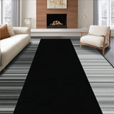 Ultra Soft Area Rug, Non Slip, Stain Resistant, Washable Area Rugs for Living Room, Bedroom, Stylish Abstract Black and White Composition(Black)