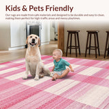 Cozy Textured Modernist Grid Expression(Pink)