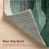 Sage Green Abstract Geometric Motif(Green)