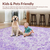 Ultra Soft Area Rug, Non Slip, Stain Resistant, Washable Area Rugs for Living Room, Bedroom, Serene Non-Slip Shaggy Appeal(Purple)