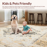 Luxe Heritage Inspired With Sophisticated Distressed Finish(Beige)