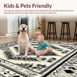 Ethnic Inspired Handwoven Area With Distinctive Geometric(Black)